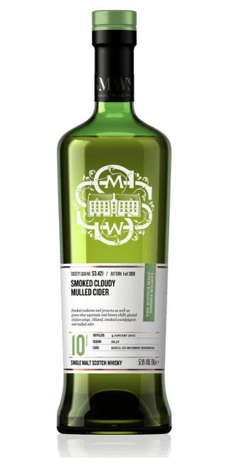 Smoked cloudy mulled cider