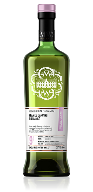 Flames dancing on mango