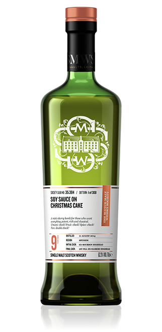 Soy sauce on Christmas cake