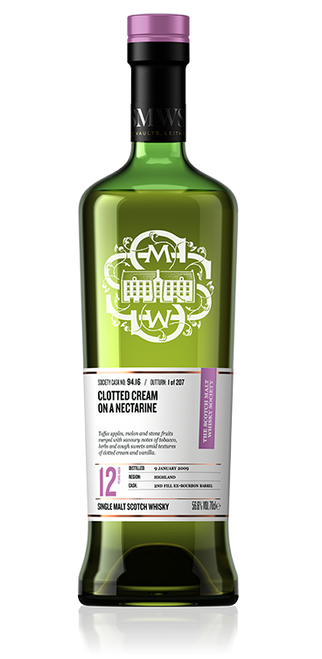 Clotted cream on a nectarine