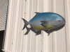 Three 18" Pompano Half Mount Fish Replica Combo