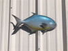 18 Inch Pompano Half Mount Fish Replica
