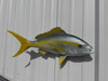In Stock 27 In Yellowtail Snapper Full Wall Mount Replica - Head View