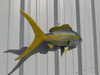 In Stock 27 In Yellowtail Snapper Fish Mount - Flank View