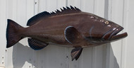 38 Inch Black Grouper Fish Mount Production Proofs - Invoice #21793