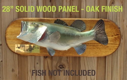 28" x 10" Solid Wood Panel & Brass Plate 28" x 10" Solid Wood Panel & Brass Plate