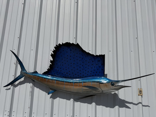 In Stock 80 Sailfish Full Mount - Side View