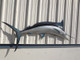 89" Black Marlin Half Mount Fish Replica