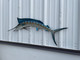 59 Inch Blue Marlin Half Mount Fish Replica - Flank View