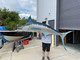 In Stock 120 Inch Blue Marlin Fish Mount - Side View