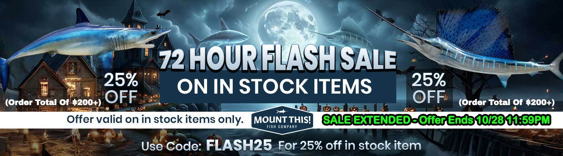 Halloween Savings Fish Mounts