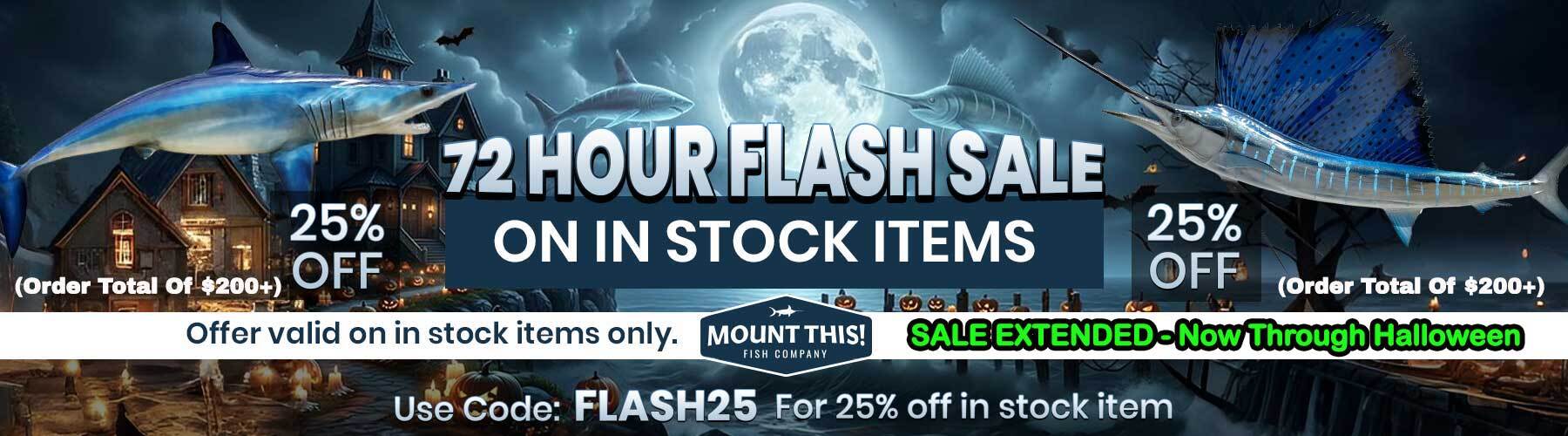 Halloween Savings Fish Mounts