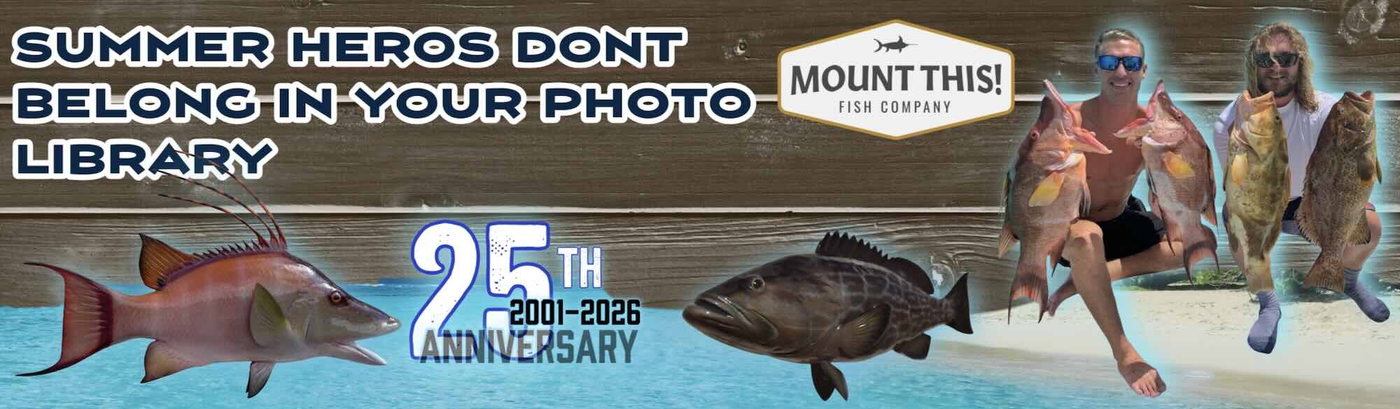 Summer Heros Fish Mount Replicas