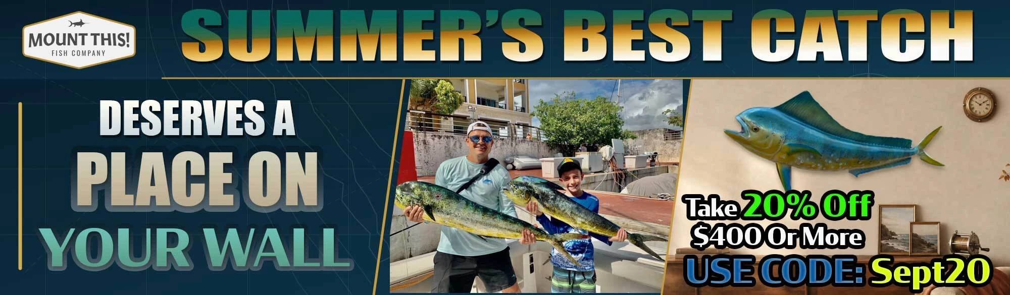 Summers Best Catch Fish Mount Hero