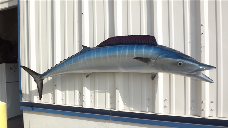 58 Wahoo Half Mount Fish Replica