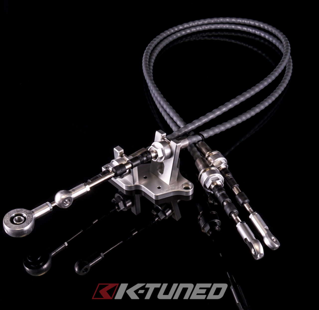 Billet Shifter Cables Trans Bracket - K24Z7 Trans / RSX-S Selector and Cables