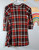 Xmas Plaid Swing Dress size 6 long sleeve