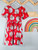 Red Santa Tunic size 6 scoop back