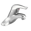 Moen Chateau Chrome 1-handle 4-in centerset WaterSense Low-arc Bathroom Sink Faucet