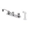 Pfirst Series 2-Handle Kitchen Faucet With White Side Spray G135-4000