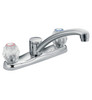 Moen Chateau 6 1/2" Double Handle Deck Mounted Kitchen Faucet in Chrome 7900