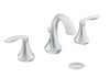 Moen Eva 8 in. Widespread 2-Handle High-Arc Bathroom Faucet Trim Kit in Chrome (Valve Not Included)  T6420