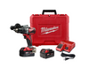 Milwaukee M18 18V Lithium-Ion Brushless Cordless 1/2 in. Compact Hammer Drill/Driver Kit w/Two 4.0Ah Batteries and Hard Case