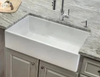 Fireclay 33 in. Single Bowl Apron-Front Farmhouse Kitchen Sink AP33SBPLN