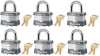 Master Lock 1KA 2035 Laminated Steel Padlock, No.1 1-3/4 in. (6-Pack)