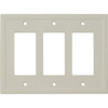 Questech Weybridge Cast Stone Triple Decor Gray Insulated Wall Plate