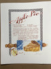 Apple Pie Recipe Vintage Art Print |B the Case- 154 Prints| Signed by Linda Hutchinson 