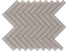 Brilliance Taupe Herringbone Clear Mosaic