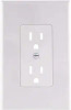 Titan3 White Smooth 1-Gang Plastic Decorator Wall Plate (Master Case of 50))