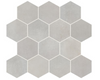 Vintage Cement Rectified Aged Olive 7x9 3/4 Mosaic- 3in Hexagon