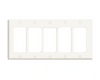 Leviton White 5-Gang Decorator/Rocker Wall Plate Master Case Of 10 80423-W