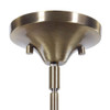 Uttermost 22176 Mendota 1 Light 14 Inch Glass Pendant In Oxidized Aged Brass