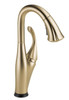 Delta Addison Kitchen Collection Single Handle Pull-Down Bar / Prep Faucet In Champagne Bronze