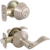 Defiant Naples Keyed Entry Door Lever with Single Cylinder Deadbolt Master Pinned Combo Pack