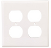 Preferred Industries White 2-Gang Duplex Outlet Wall Plate |By the Case|