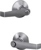 Schlage F40 ELA 626 Elan Door Lever, Bed & Bath Privacy Lock, Satin Chrome (3-Pack)