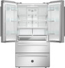 Bertazzoni REF36FDFIXNV 21 Cu. Ft. 2 Bottom-Freezer French Door Refrigerator with Automatic Ice Maker - Stainless Steel