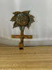 Vintage Brass  Cabbage Wall Hook