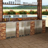 Marvel MOFZ224SS31A 24" Outdoor Built-In All Freezer with Door Style - Stainless Steel