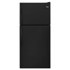 Whirlpool WRT138FFDB 18.25 cu. ft. Top Freezer Built-In and Standard Refrigerator in Black