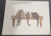 Vintage Art Print- Cat Tales- Signed by Martha Hinson | By the Case- 100|