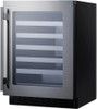 Summit ASDW2412 24 Inches Wide Built-In Wine Cellar - Black Stainless 