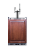 Summit 24 Inch Wide 5.6 Cu. Ft. Built-In / Free Standing Double Tap Coffee Kegerator with Dual Cold Brew