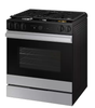 Samsung - Bespoke 6.0 Cu. Ft. Slide-In Gas Range with Air Sous Vide - Stainless Steel