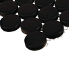 11x10 Restore Black Penny Round Glazed Ceramic Mosaics