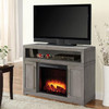 MACKENZIE 48" MEDIA FIREPLACE - LIGHT WEATHERED GREY